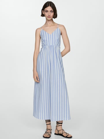 MANGO Letní šaty 'Cristi' – modrá: přední strana