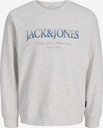 JACK & JONES Sweatshirt 'JJDevin Daytona' in Wit: voorkant