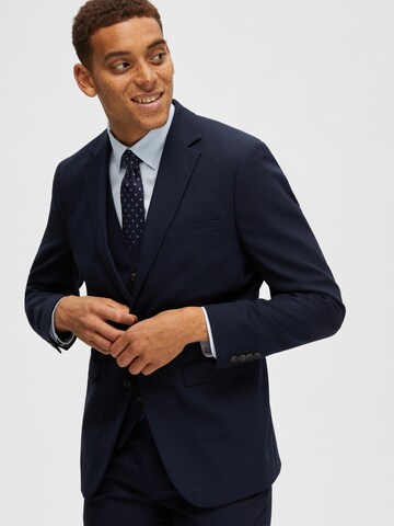 SELECTED HOMME Slim Fit Forretningsjakke 'SLHNEIL' i blå