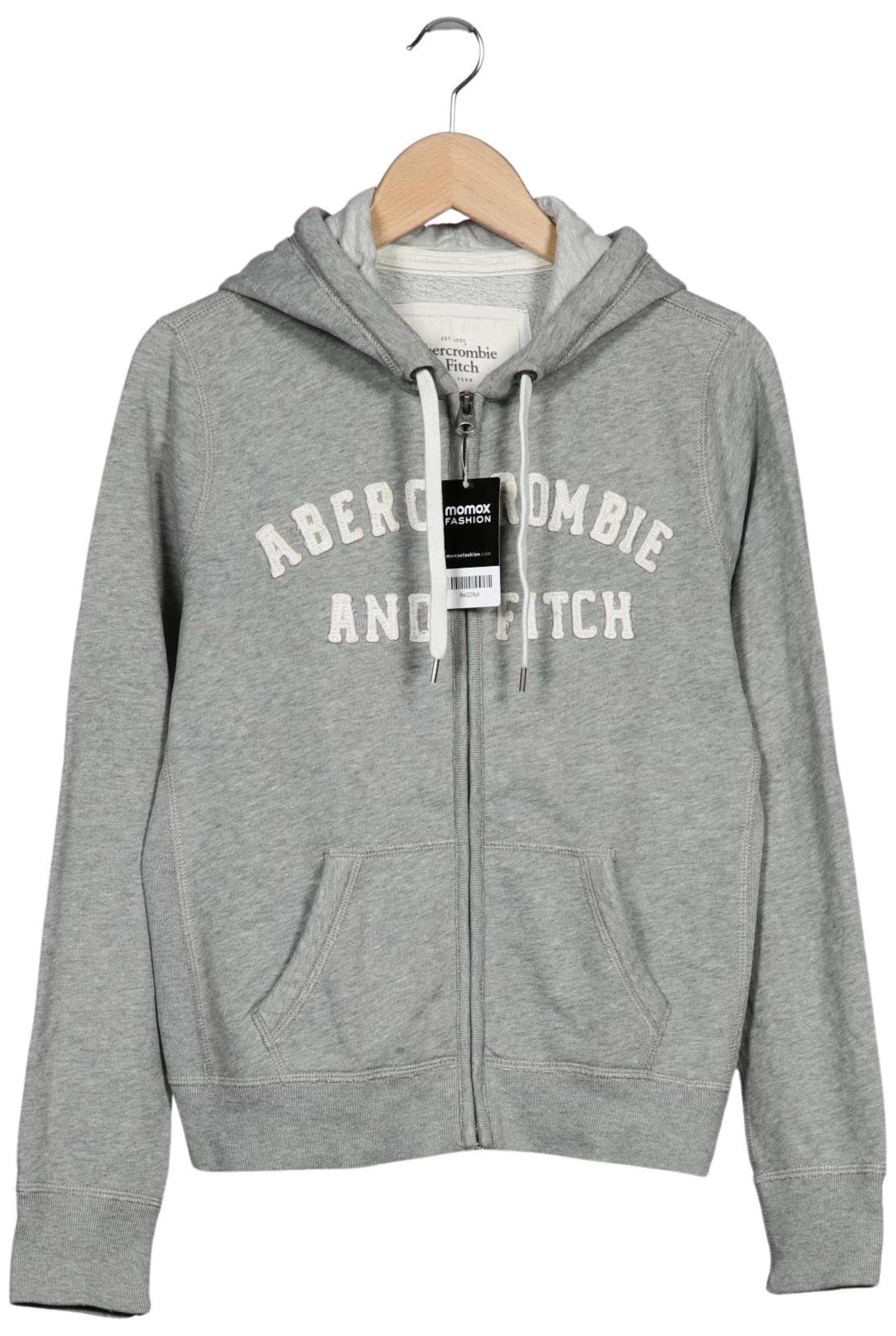 Abercrombie & Fitch Kapuzenpullover L in Grau: Vorderseite