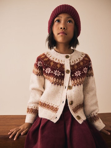 Next Knit cardigan in Beige: front