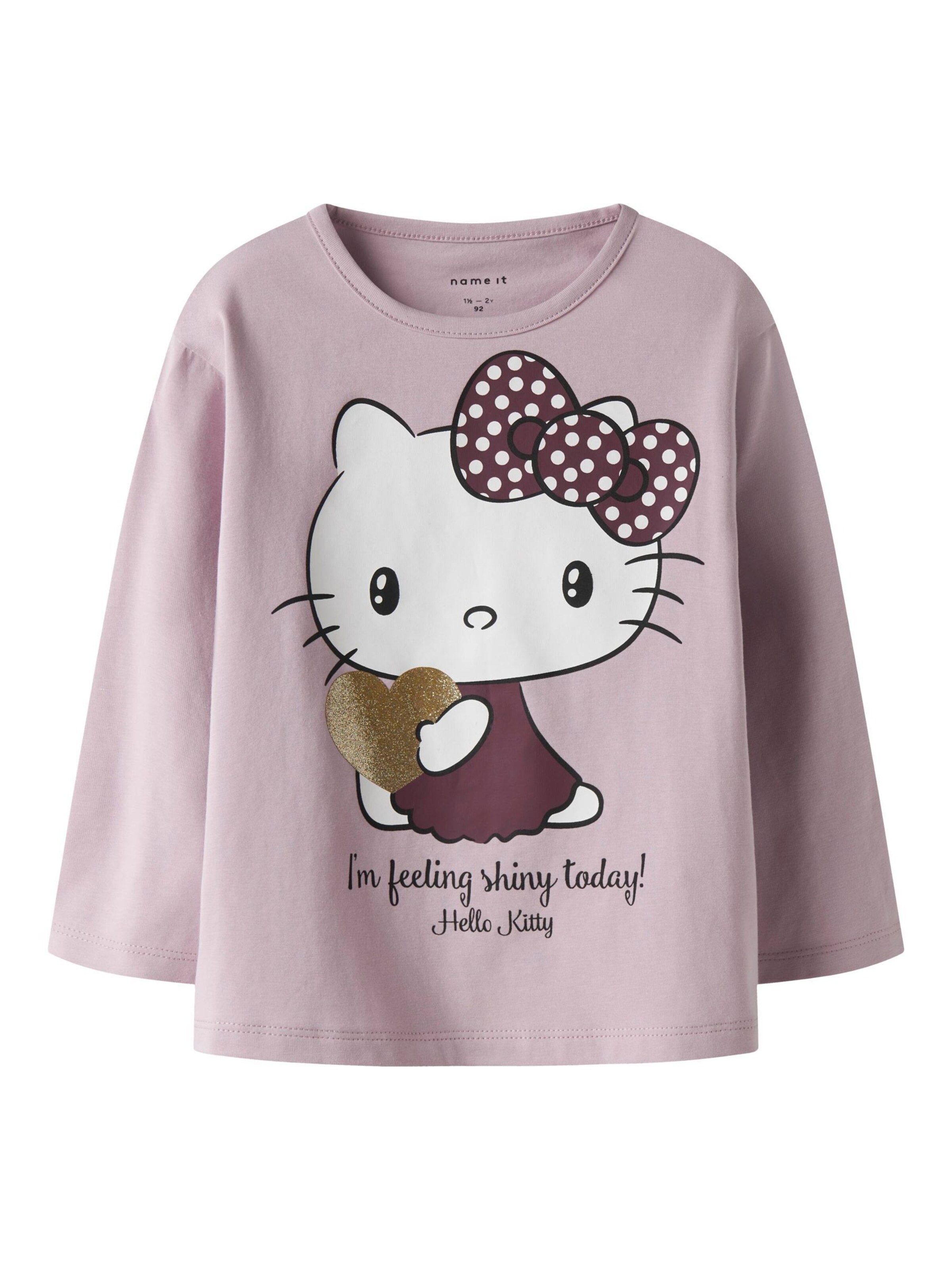 T-Shirt 'Hello Kitty' NAME IT en violet : devant