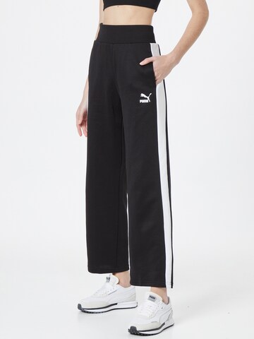 PUMA Loose fit Pants in Black: front