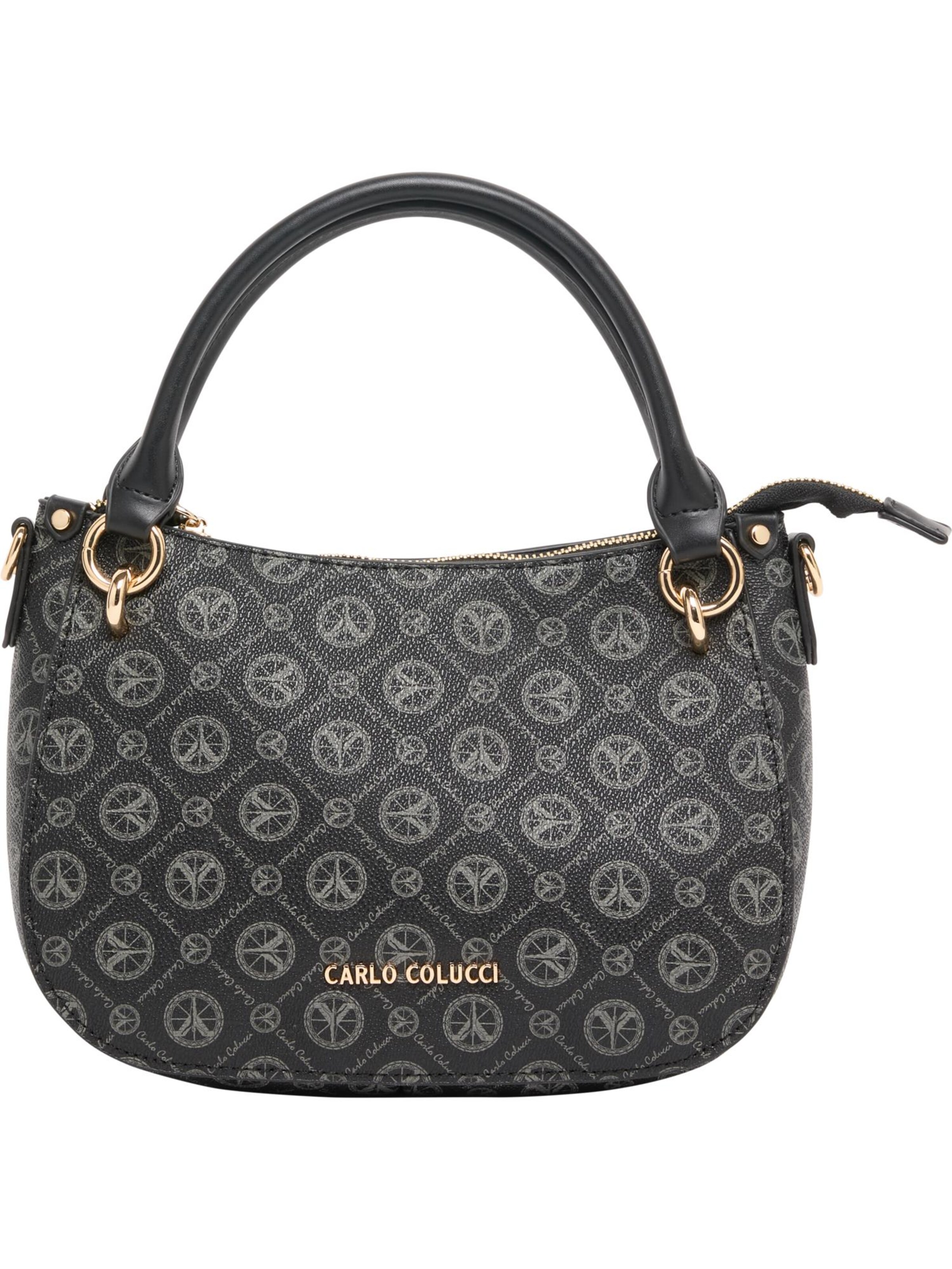 Carlo Colucci Handtas 'DeFilippo' in Zwart: voorkant