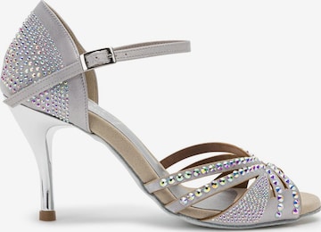 Dancing Queens Pumps 'Sparkle Shine Tanzschuhe Satin - Absatz 8.0 cm thin' in Silver: front