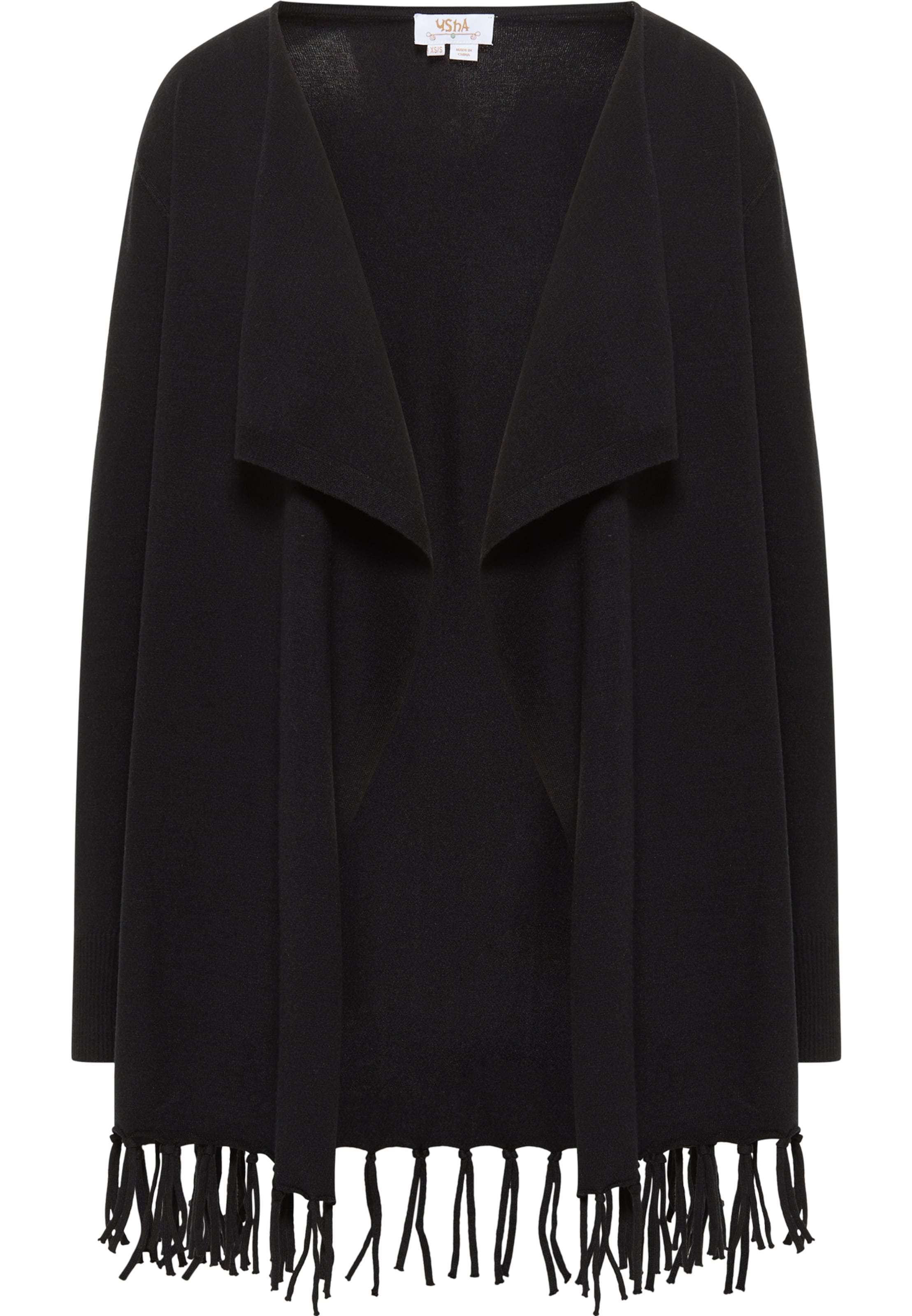 usha FESTIVAL Вязаная кофта в Черный: спереди