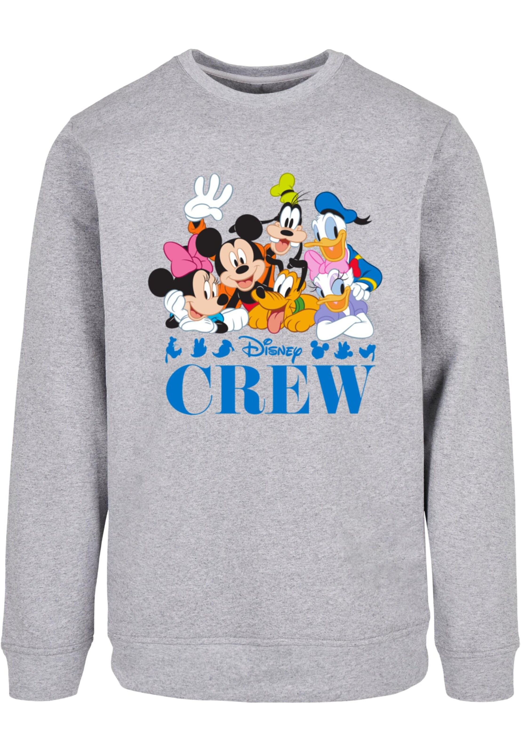 Sweat-shirt 'Mickey Mouse - Disney Friends' ABSOLUTE CULT en gris : devant