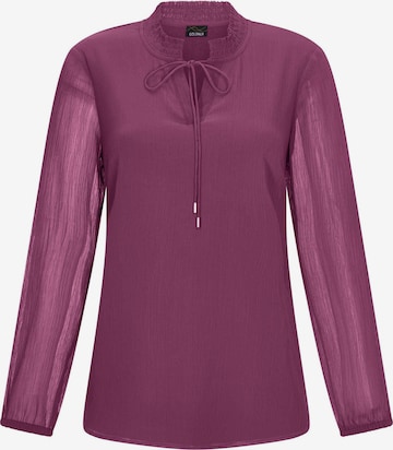 Goldner Bluse in Lila: Vorderseite