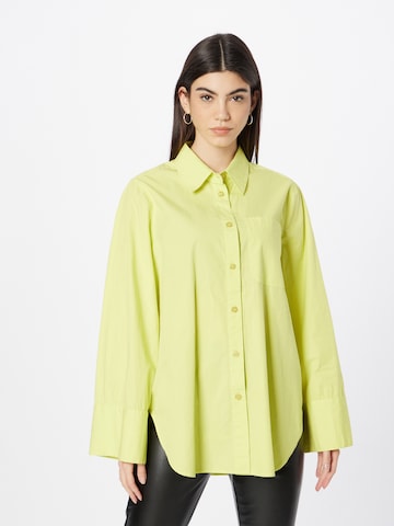 mbym - Blusa 'Katalin' em verde: frente