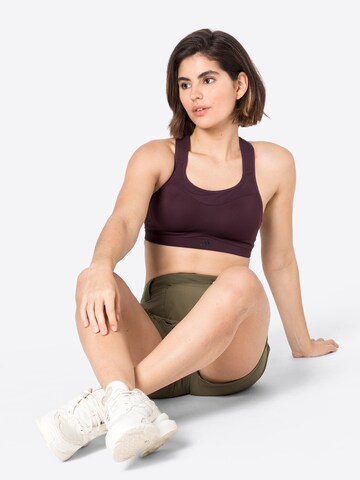 ADIDAS SPORTSWEAR Bralette Sports bra 'Tlrd Impact High-Support' in Brown