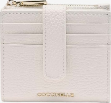 Coccinelle Portemonnee 'COCCINELLE METALLIC 2' in Wit: voorkant