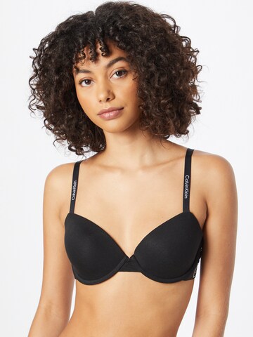 Invisible Soutien-gorge Calvin Klein Underwear en noir : devant