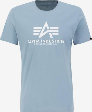 ALPHA INDUSTRIESMajica 'Basic Logo' - plava boja: prednji dio