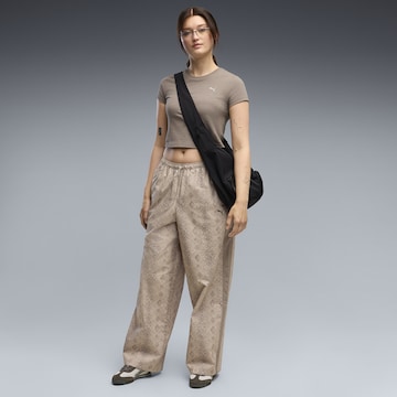 PUMA Wide leg Broek 'T7' in Beige