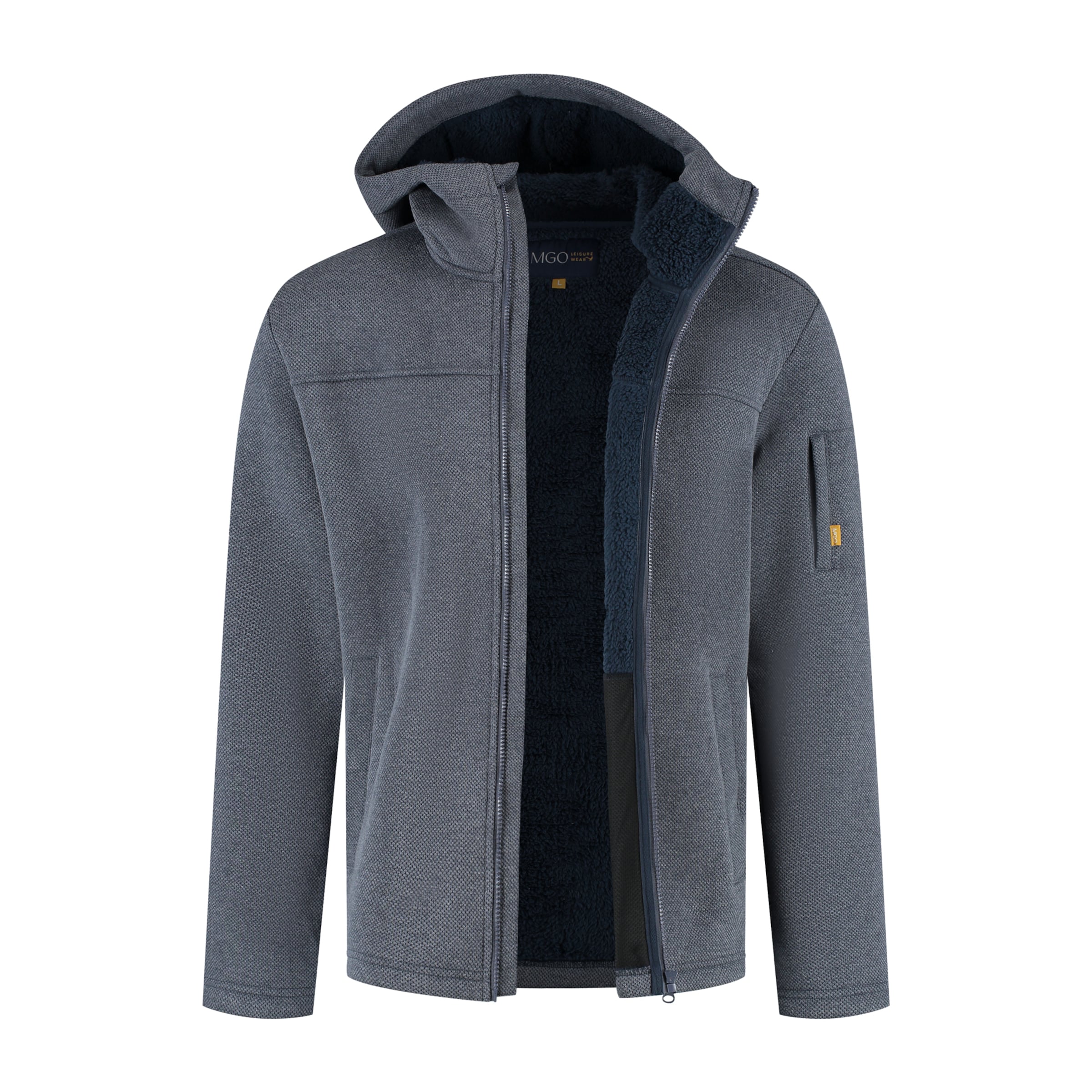 MGO Sweat jacket 'Maddox' in Blue: front