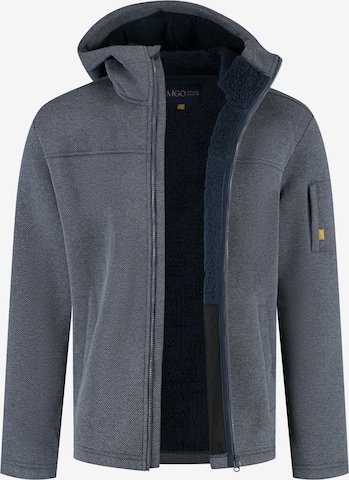 MGO Sweat jacket 'Maddox' in Blue: front