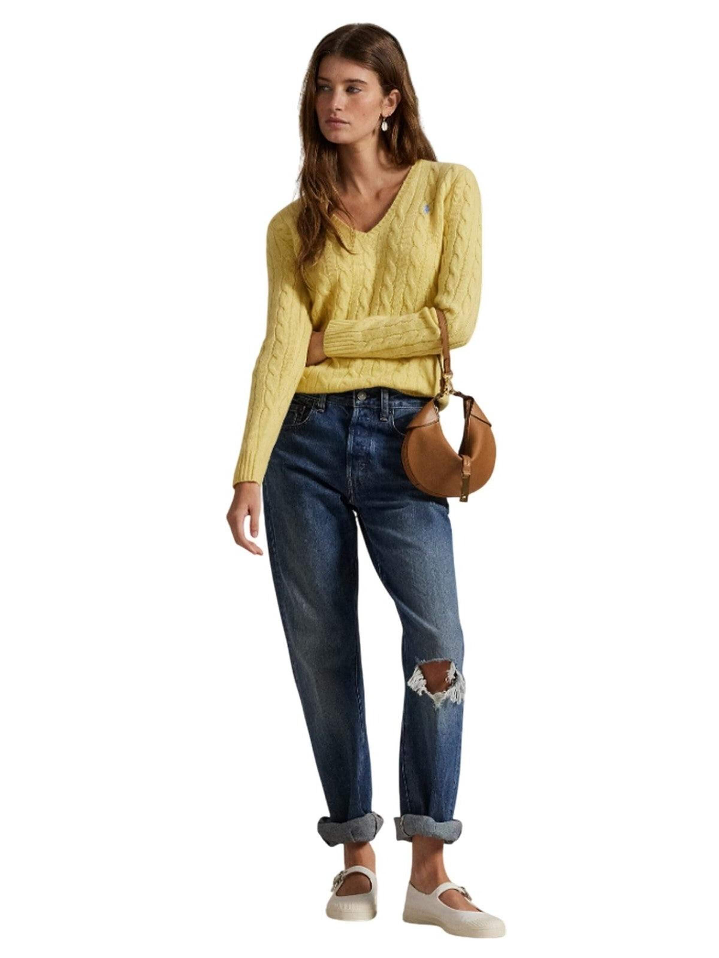 Pullover di Ralph Lauren in giallo: frontale