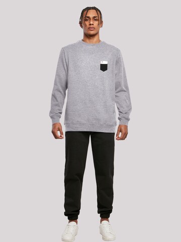 Sweat-shirt 'Pocket with Cards' F4NT4STIC en gris