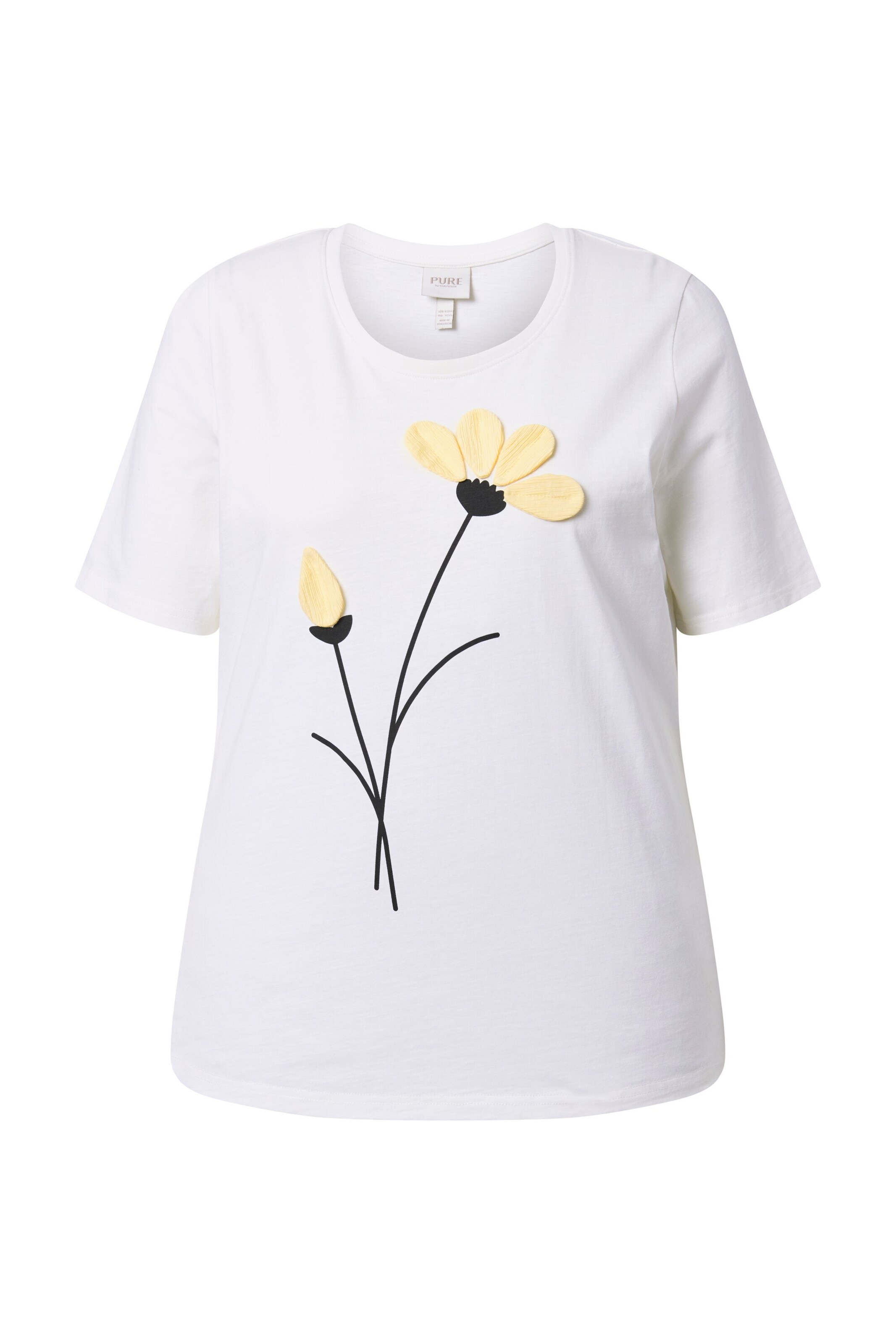 Ulla Popken Shirt in Weiß: Vorderseite