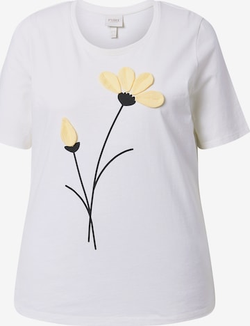 Ulla Popken Shirt in Weiß: Vorderseite