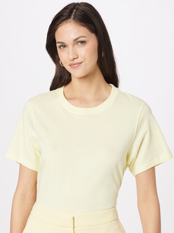 geltona WEEKDAY Marškinėliai 'Essence Standard': priekis