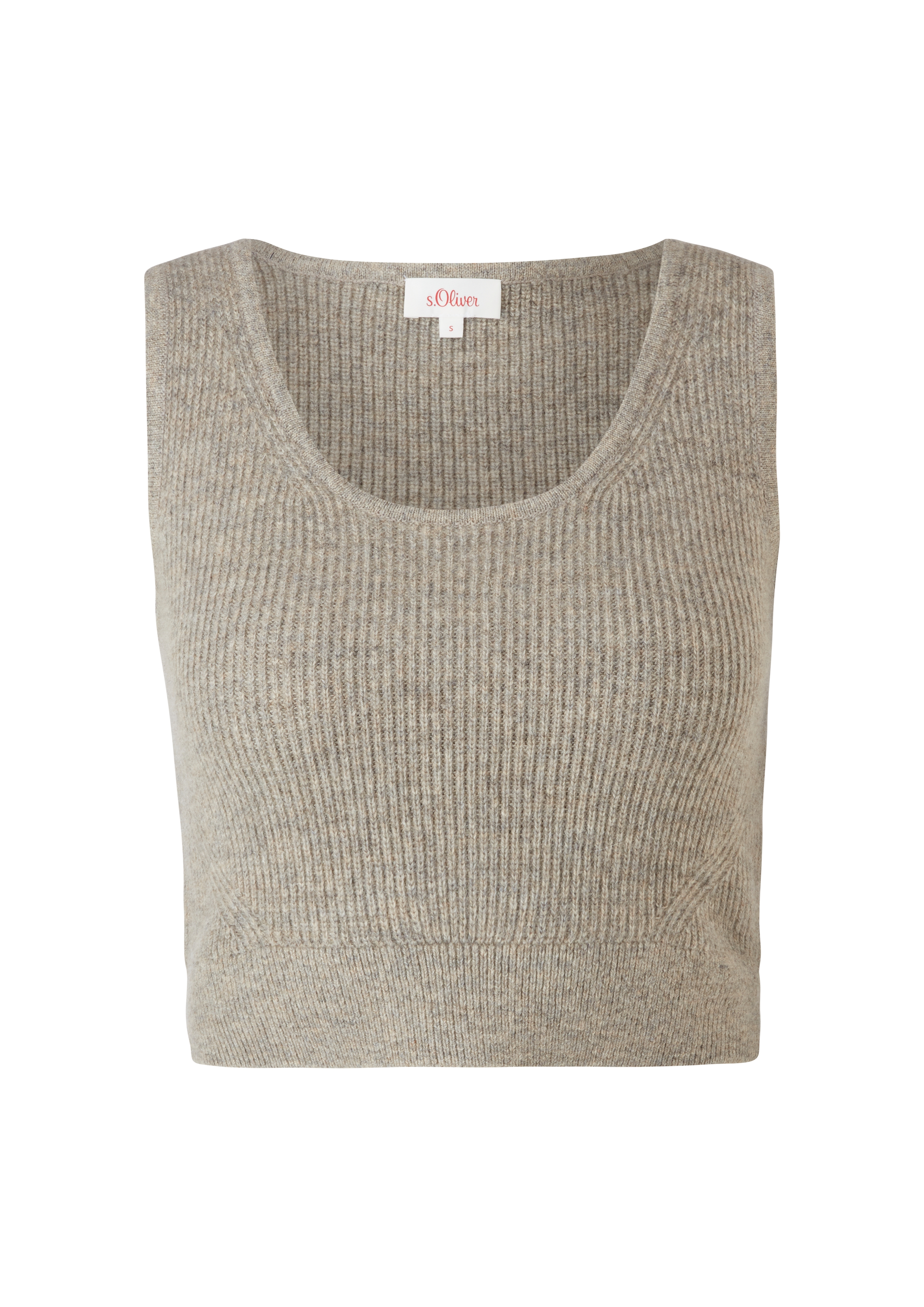 Donna Top s.Oliver Top in maglia in Greige 
