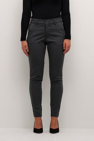 Kaffe Slim fit Chino trousers 'Alea' in Grey: front