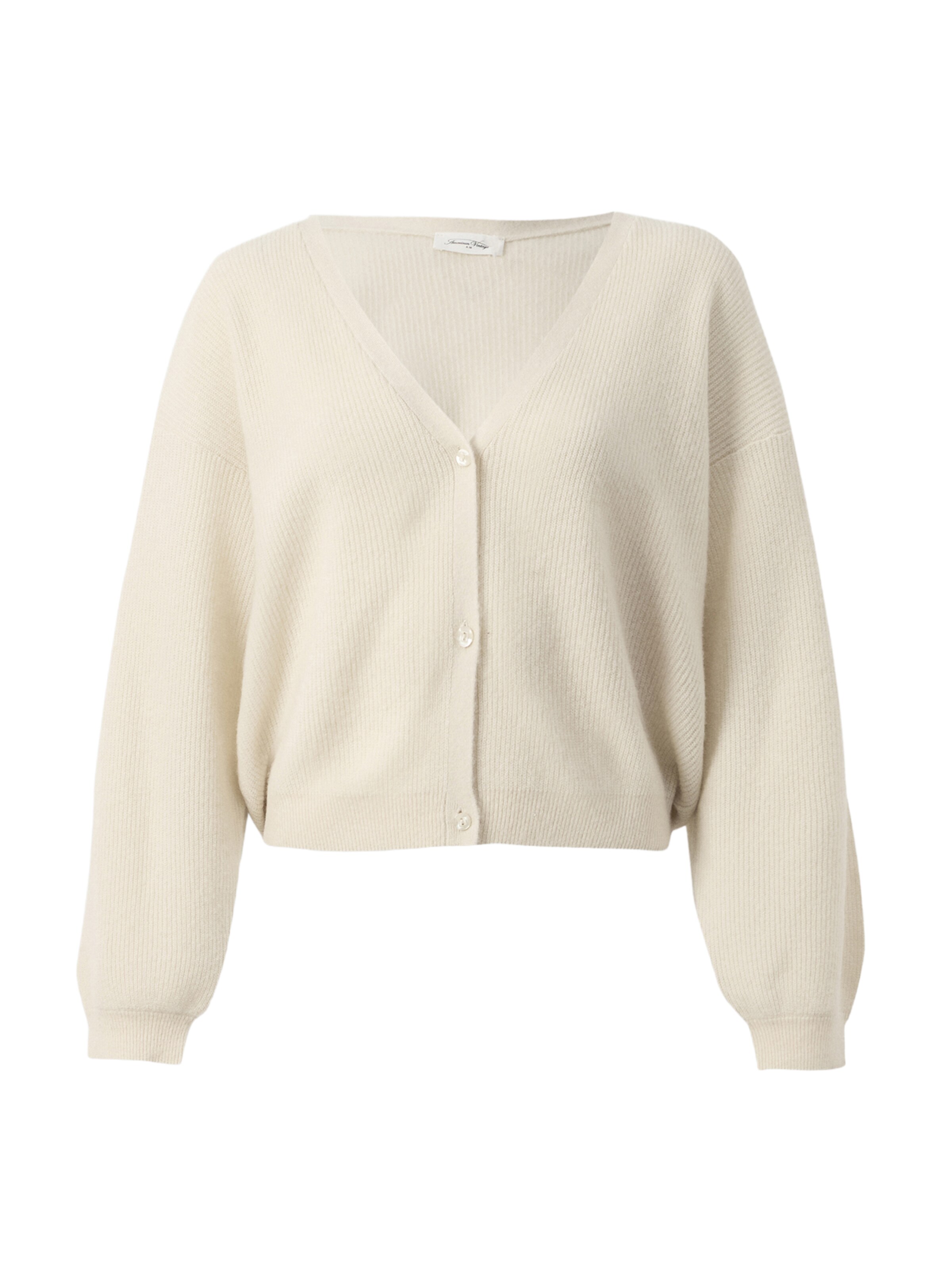 Cardigan 'RAXOW' AMERICAN VINTAGE en beige : devant