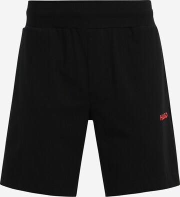 HUGO Regular Trousers in Black: front