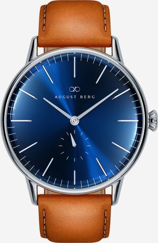 August Berg Analoog horloge in Blauw: voorkant