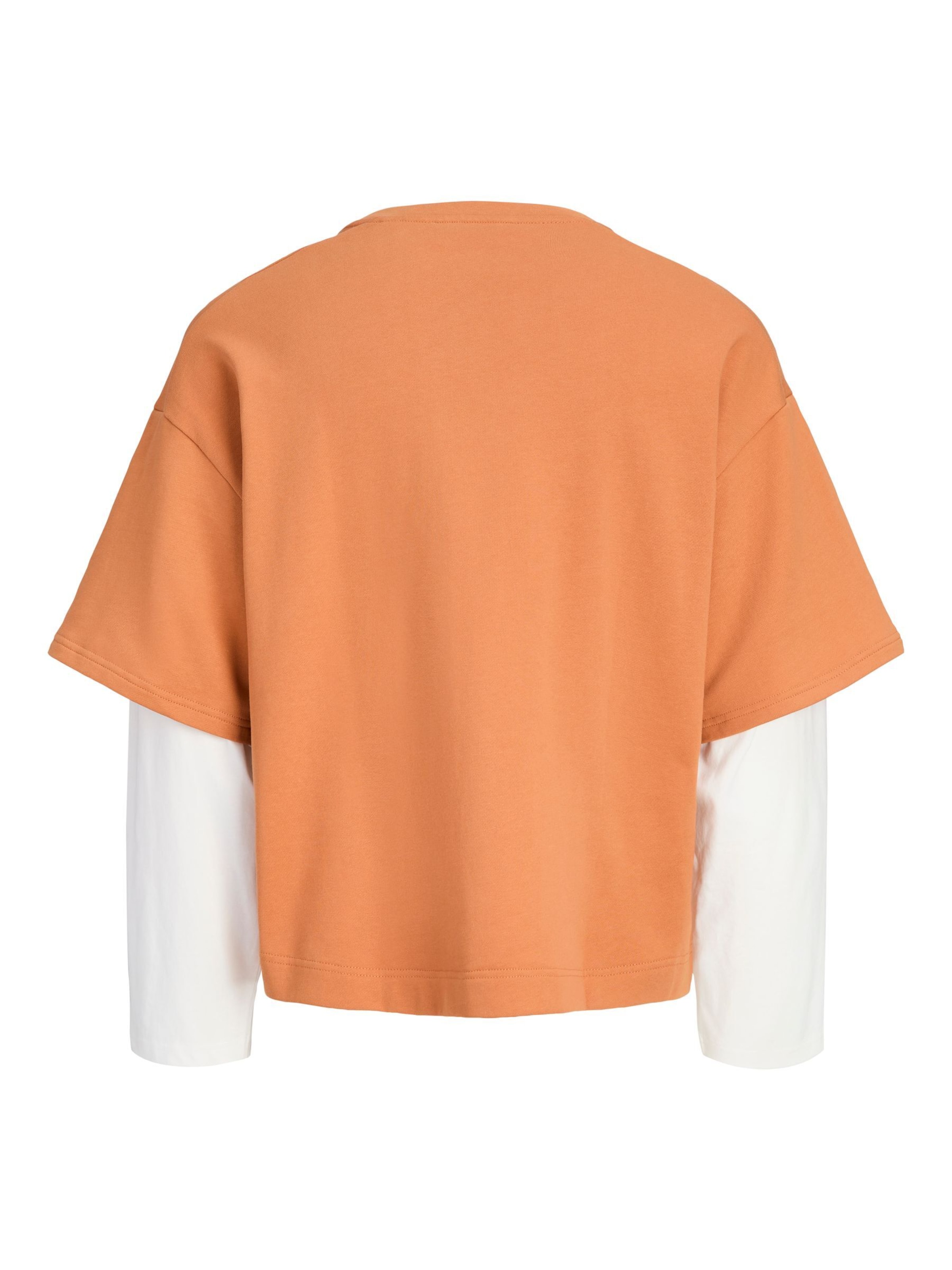 Jack & Jones Junior Sweatshirt 'JCOECHO' in Orange