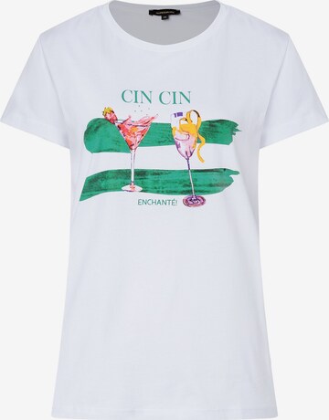 T-shirt 'Cin Cin' MORE & MORE en blanc : devant