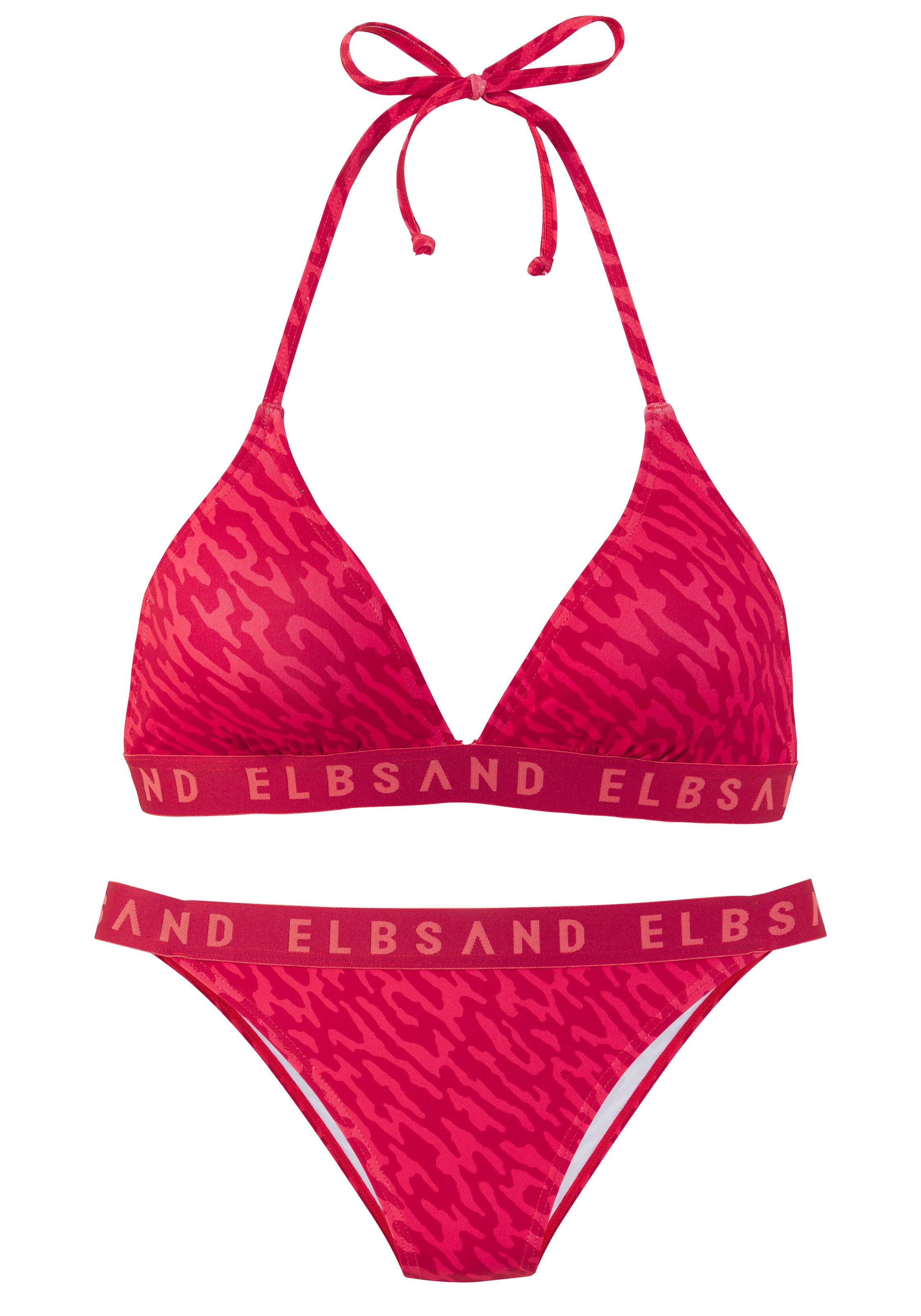 Triangle Bikini Elbsand en rose : devant
