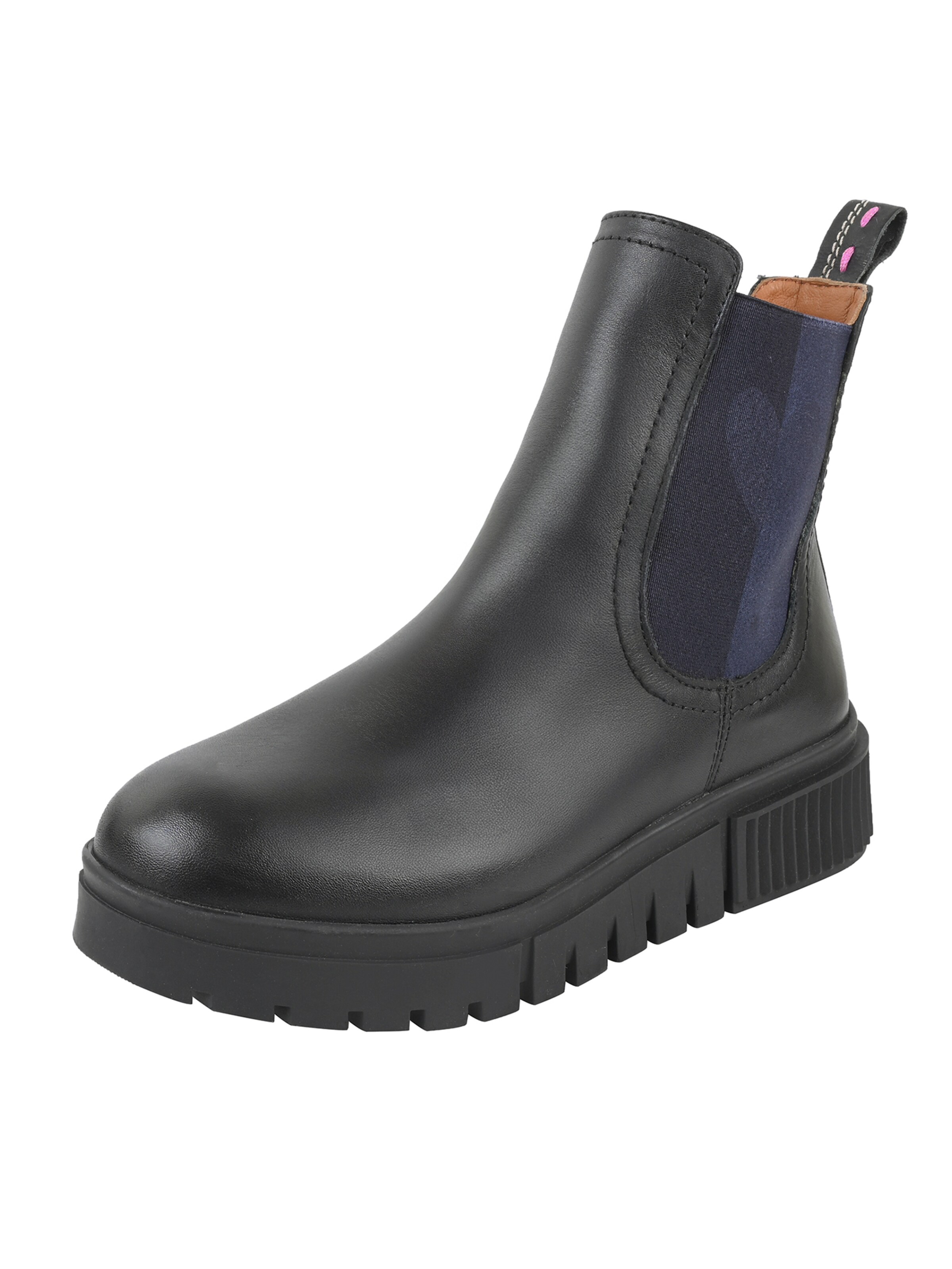Crickit Chelsea Boot ' SISSY ' in Schwarz: Vorderseite