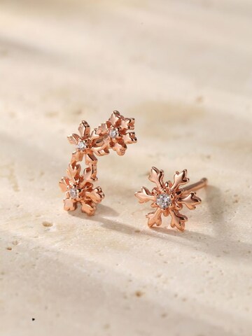 Orecchini 'Snowflake Trio' di Hey Happiness in oro