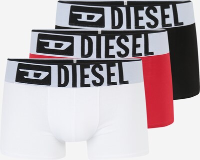 DIESEL Boxershorts 'Damien' in rot / schwarz / weiß / offwhite, Produktansicht