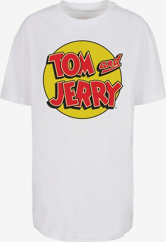 T-shirt 'Tom And Jerry' F4NT4STIC en blanc : devant