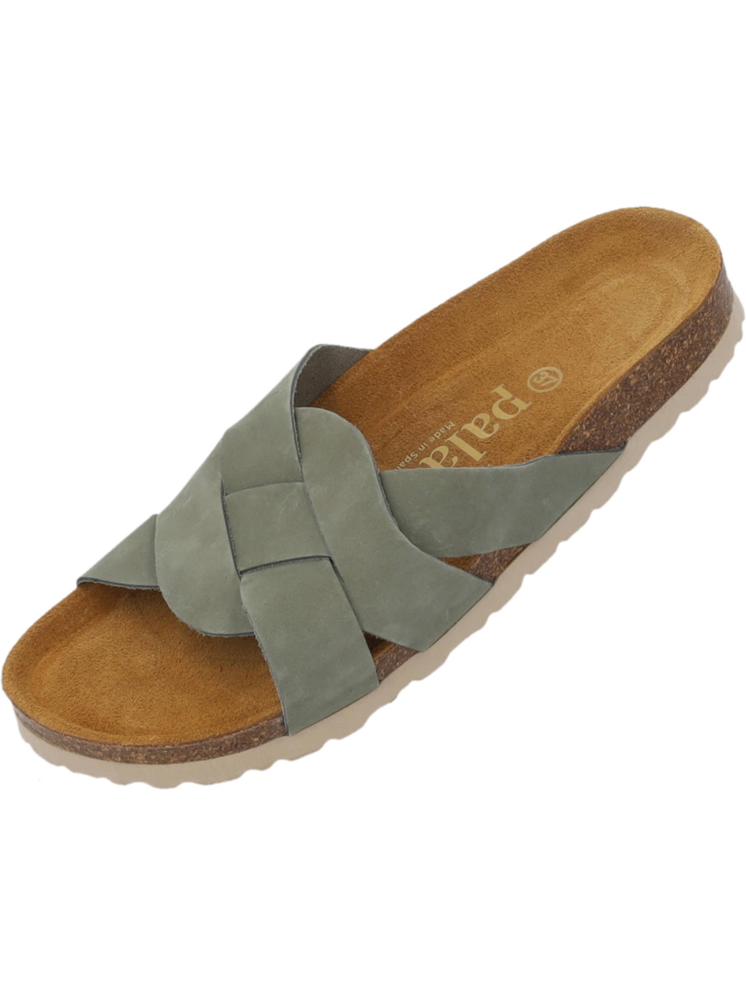 Palado Pantolette 'Torna' in Grün: Vorderseite