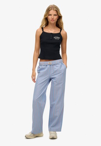 Superdry Loosefit Broek in Blauw