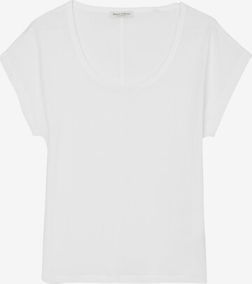 T-shirt Marc O'Polo en blanc : devant