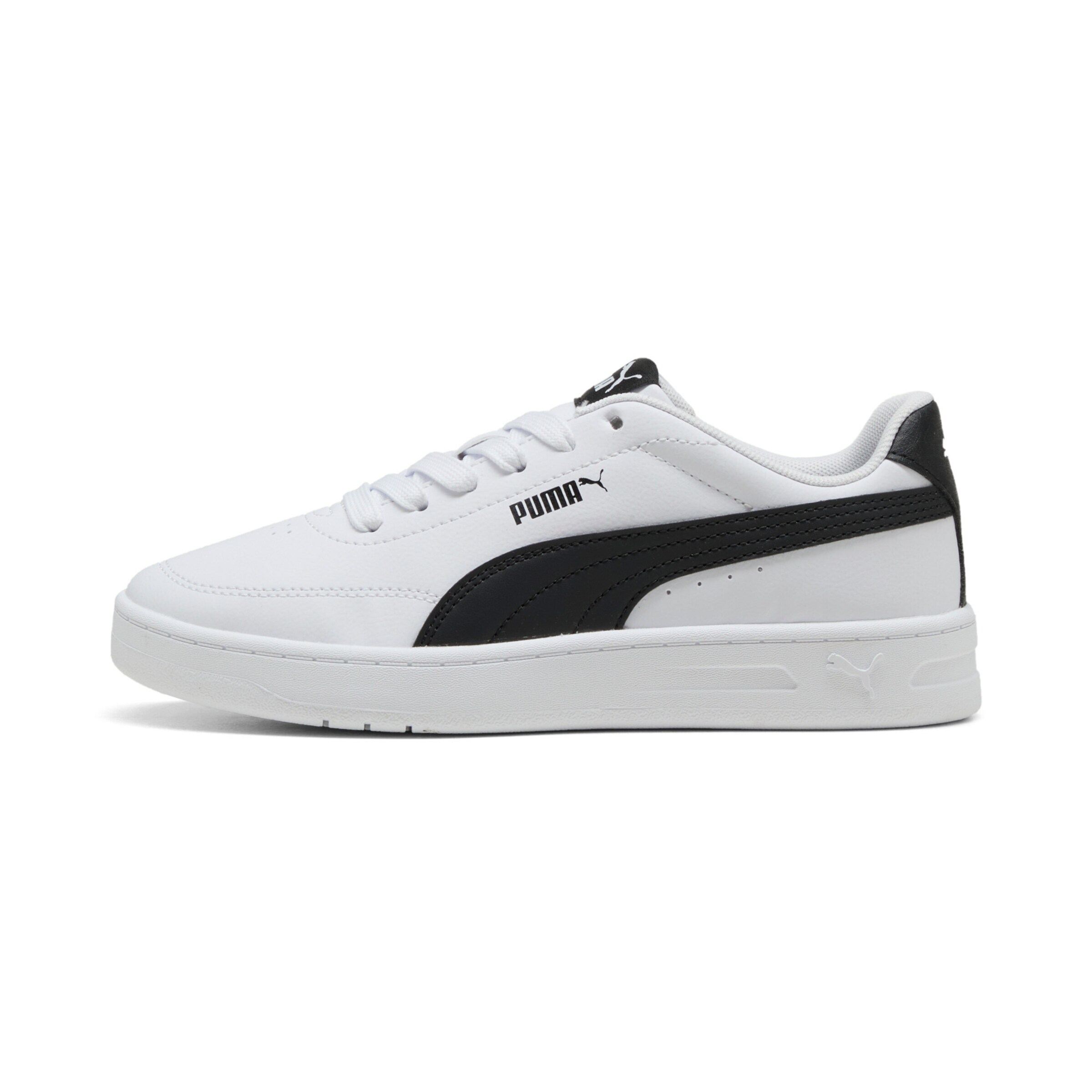PUMA Sneakers laag 'Court Classic Clean' in Wit: voorkant