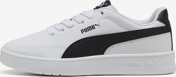 PUMA Sneakers laag 'Court Classic Clean' in Wit: voorkant