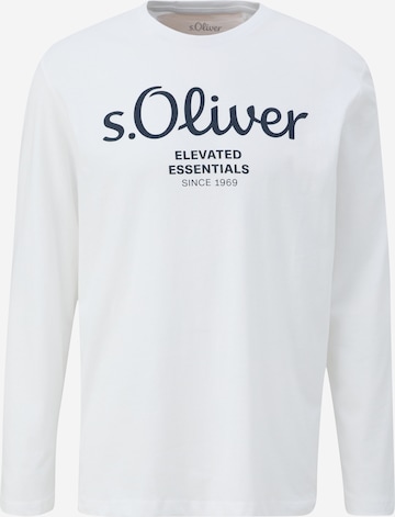 T-Shirt s.Oliver en blanc : devant