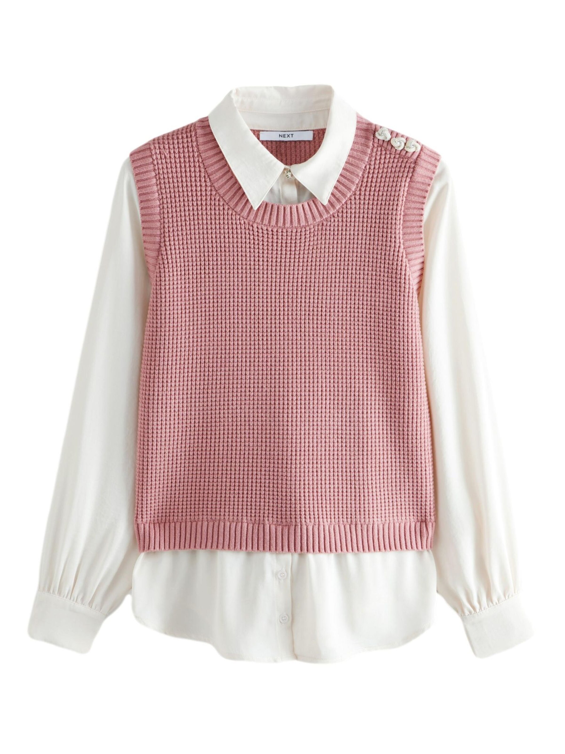 Cardigan Next en rose : devant