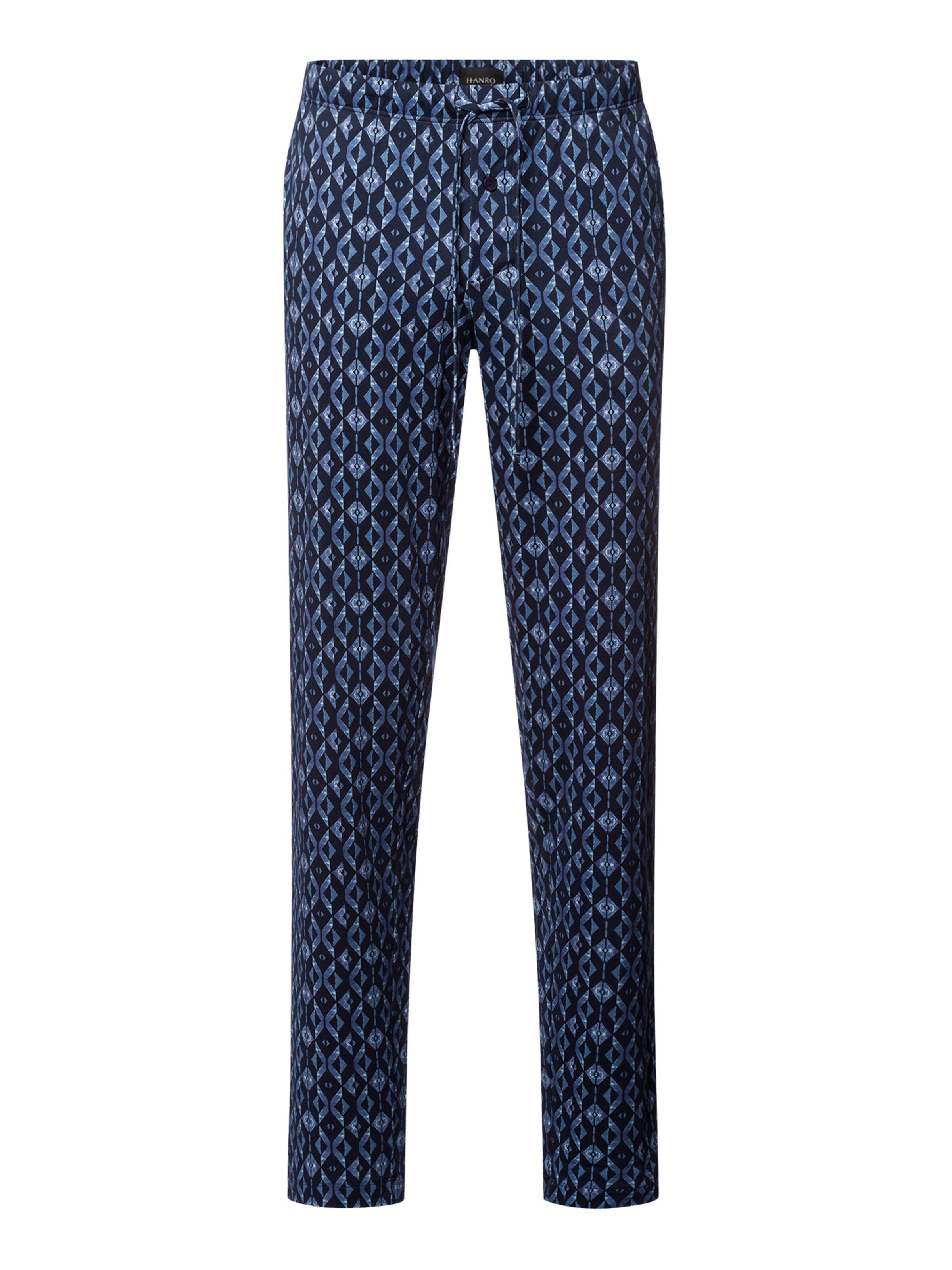 Hanro Pyjamahose ' Night & Day ' in Blau: Vorderseite