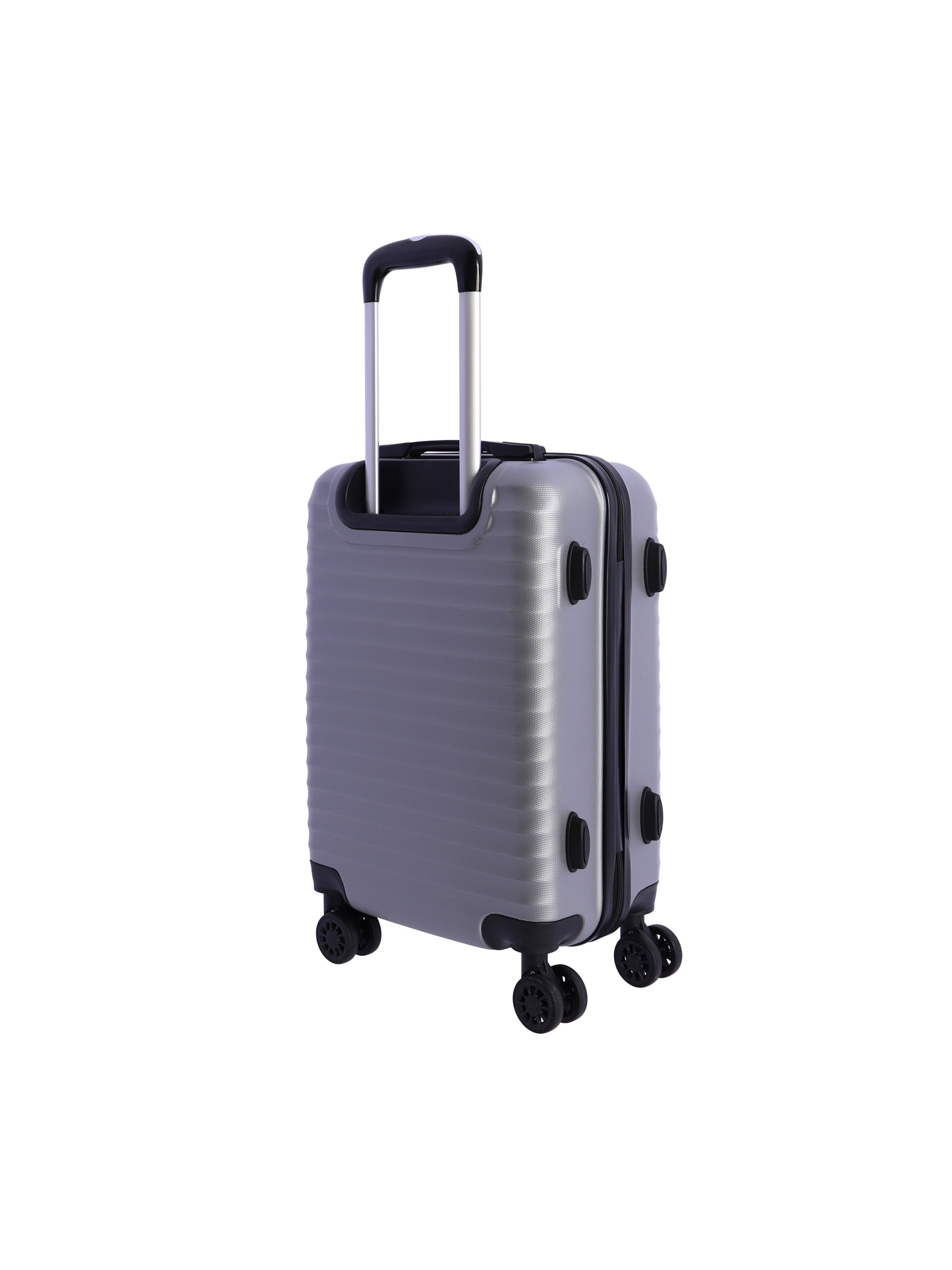 Don Algodon - Carrito 'DON ALGODON - Maletas de Viaje Cabina - Maleta 55x40x20 - Maletas de Viaje - Maleta de Cabina Resistente Ryannair - Trolley Equipaje para Avion con 4 Ruedas de 360º y candado' en plata