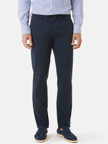 Boggi Milano Slimfit Broek in Blauw: voorkant