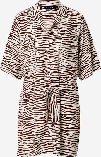 Motel Kleid 'Pamela' in braun / offwhite, Produktansicht