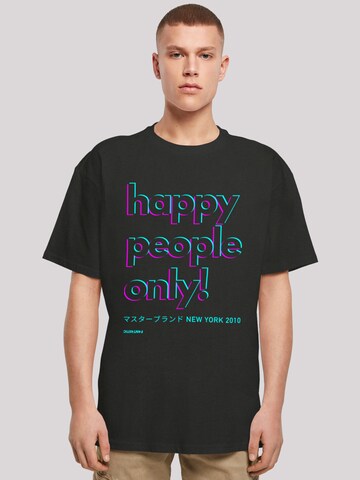 T-Shirt 'Happy people only New York' F4NT4STIC en noir : devant