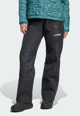 ADIDAS TERREX Regular Outdoorhose 'Terrex Xperior' in Schwarz: Vorderseite